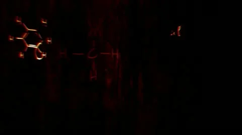 Chemistry v2 04Stereoscopic 3D Anaglyph red blue Stock Footage