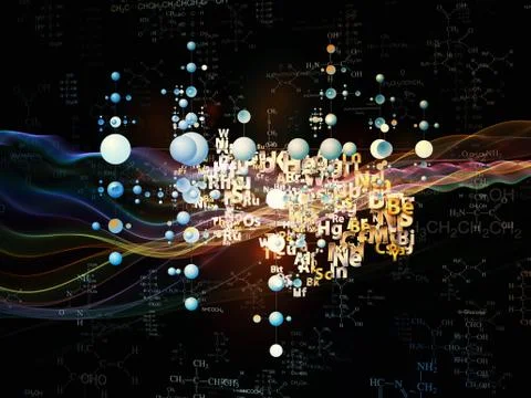 Chemistry Visualization Illustrazione stock