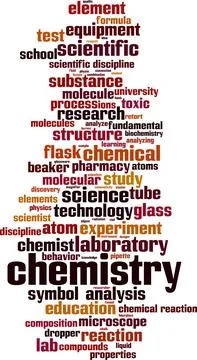 Chemistry word cloud Stock-Illustration