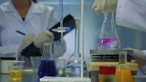 Chemistry work Stock Footage 112219779