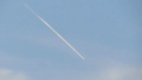 ChemTrails &amp; Dog barking Stock Footage 332885497