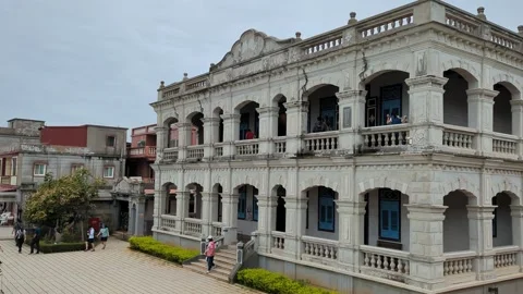 Chen Jing lan impressive Western-style Mansion largest in Kinmen Taiwan Stock Footage 321623768