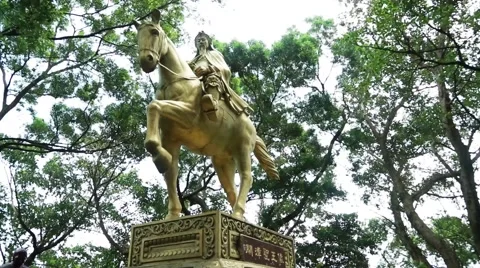 Chen yuanguang  statue Video stock 66255284