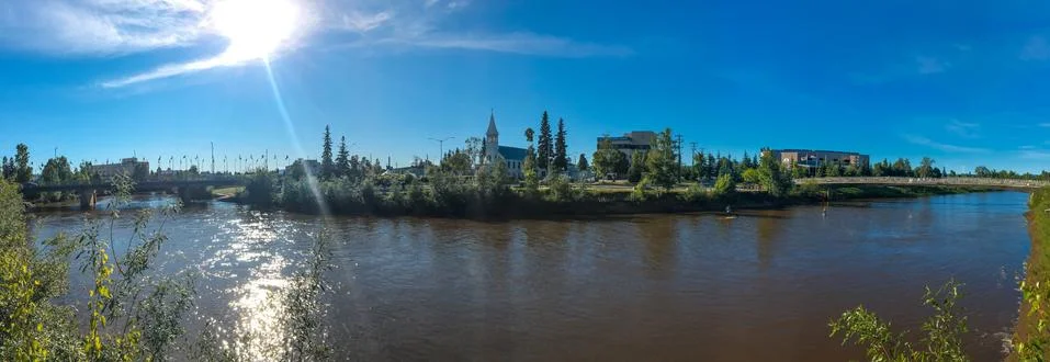 Chena River Viewpoint Stock Photos