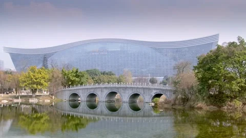 Chengdu Global Center - the largest single building in Chengdu, the most importa Stock Footage 170760692