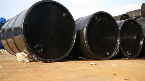 Chenical drums Stock Footage 56184436