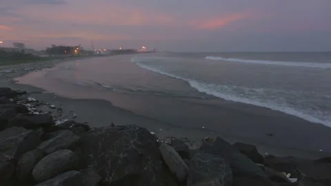 Chennai Marina beach Stock Footage 157170071