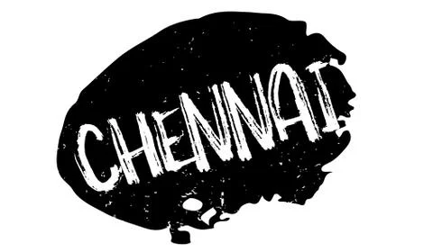 Chennai rubber stamp Stock Illustration
