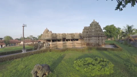 Chennakesava Temple Drone 스톡 동영상 87166495