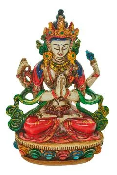 Chenrezig avalokiteshvara statue representing universal compassion and wisdom Stock-Fotos