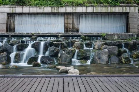 Cheonggyecheon stream Stock Photos