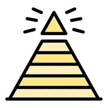 Cheops pyramid icon vector flat Stock Illustration