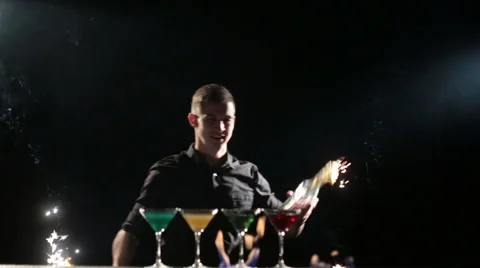 Cheovek in smoke Stock Footage 47848945