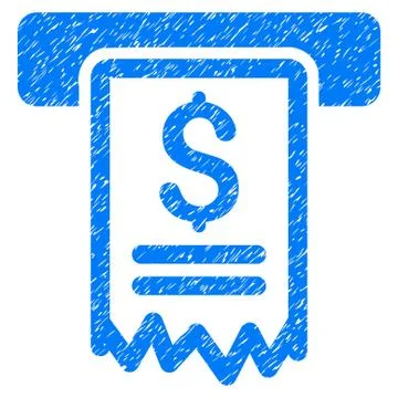 Cheque Payment Grunge Icon Illustrazione stock