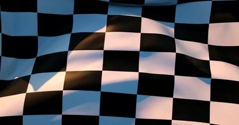 Chequered Flag Stock Footage 47188878