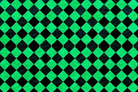 Chequered pattern background Black and green chequered pattern background ... Stock Photos