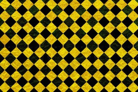 Chequered pattern background Black and yellow chequered pattern background... Stock Photos
