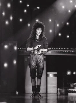 Cher at Solid Gold, 1983. Credit: Ron Wolfson / Rock Negatives / MediaPunch Foto stock
