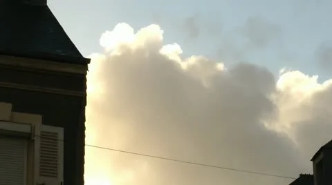 Cherbourg's sky Stock Footage 10853264