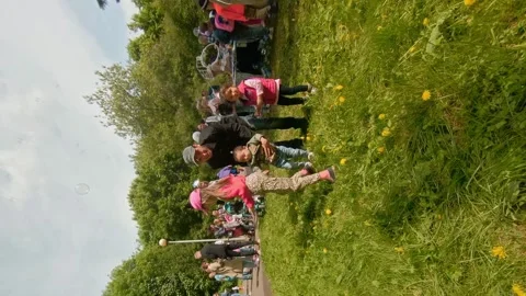 Cherepovets, Russia - May 27, 2023, Nature Playground: Families Cherishing Stock Footage 263831753
