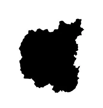 Chernihiv map vector silhouette illustration isolated on white イラスト素材