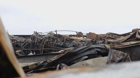 Chernihiv. War in Ukraine. The consequences of the shelling of Ukrainian cities Stock-Footage 254207947