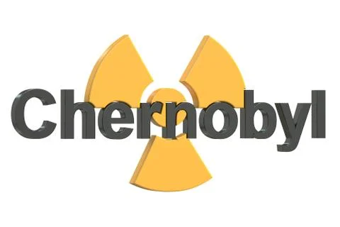 Chernobyl disaster concept, 3D rendering Stock Illustration