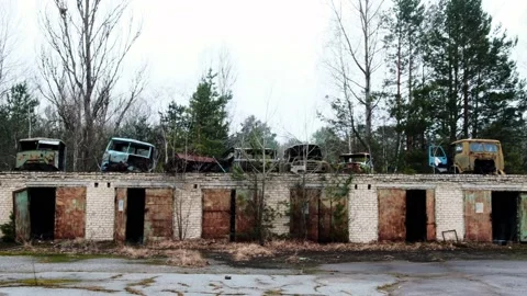 Chernobyl exclusion zone Stock Footage 154349858