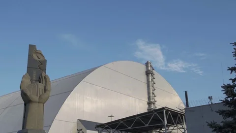 The Chernobyl explosion site. Stock Footage 129540213