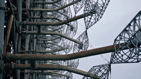 Chernobyl pripyat rusted power array in radioactive ghost town Stockbeeldmateriaal 172360222