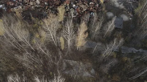 Chernobyl. Rusty machinery. Video stock 163960592