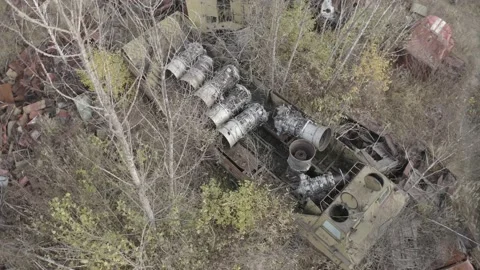 Chernobyl. Rusty machinery. Stock-Footage 163989606