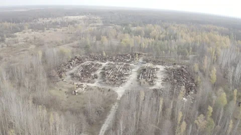 Chernobyl. Rusty machinery. 스톡 동영상 163989745