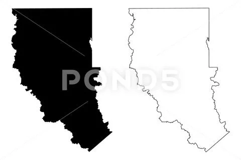 Cherokee County, Texas (Counties in Texas, United States of America,USA, U.S. Stock Illustration