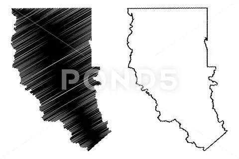 Cherokee County, Texas (Counties in Texas, United States of America,USA, U.S. Stock Illustration