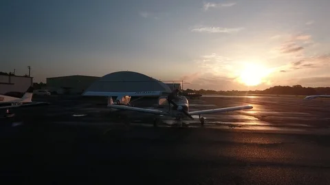 CHEROKEE ENGINE RUNNING AT SUNRISE Stock Footage 93402036