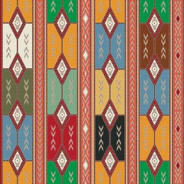 Cherokee semless texture Illustrazione stock