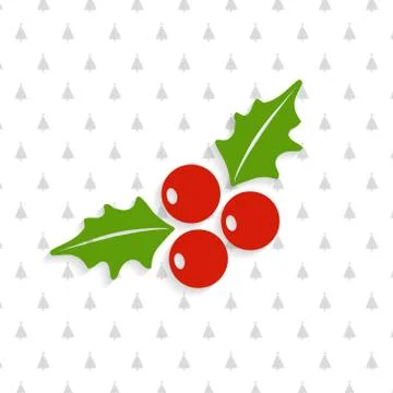 Cherries and leafs with pattern background Illustrazione stock