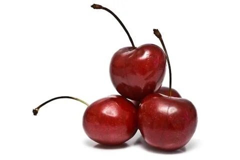 Cherries for breakfast. Stock Photos