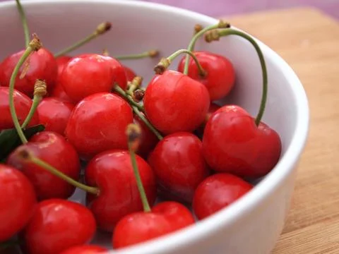 Cherries close up Stock-Fotos