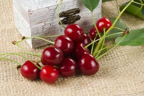Cherries close-up Foto stock