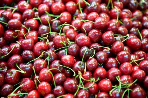 Cherries fruit fresh Stock Photos