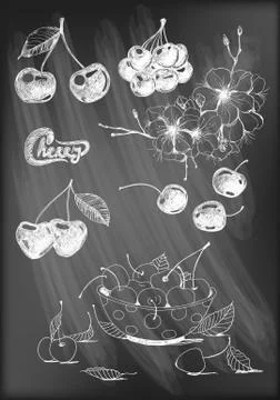 Cherries Stock Illustration