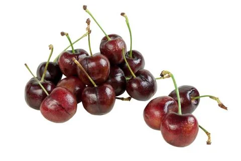 Cherries isolated Stock Photos