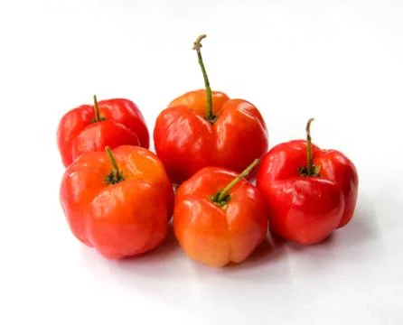 Cherries isolated on white background. Stock Photos