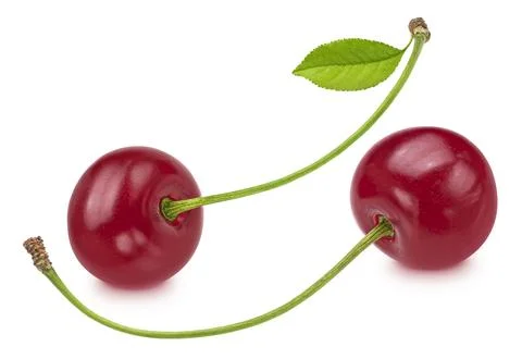 Cherries isolated on white background Foto stock