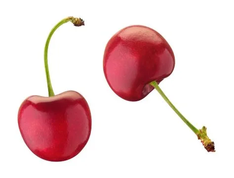 Cherries isolated on white Stock Photos