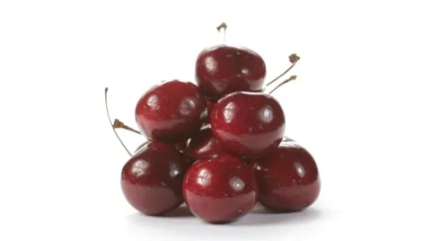 Cherries rotating Stock Footage 7752100