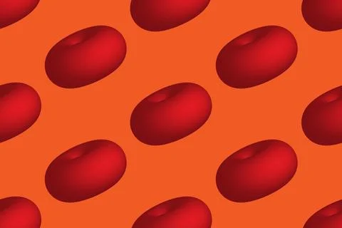 Cherries seamless pattern Stock Illustration