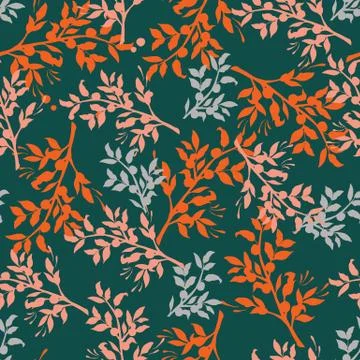 Cherries Vector Seamless Pattern Stock Illustration